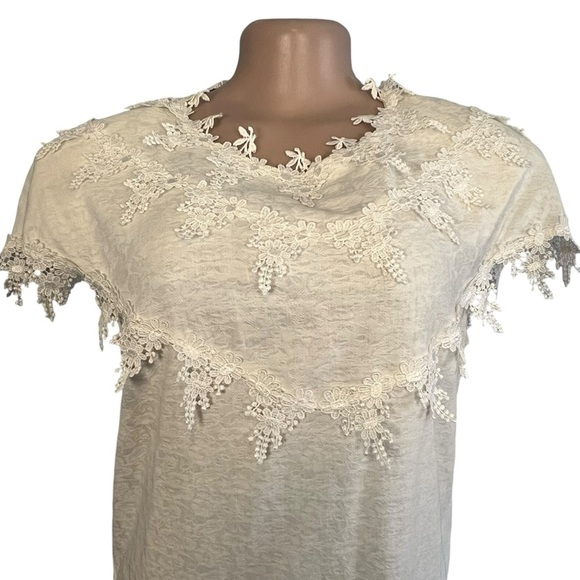 Cachet by Bari Protas Vintage Cream Lace Maxi Dress - Picture 4 of 12